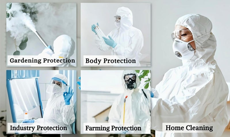 ZMDREAM Disposable Coveralls Shoe Covers & Gloves - 2 Sets for Cleaning Gardening & Industrial Mechanical Work 5 Sizes - Image 5